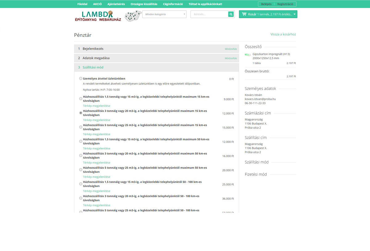 V&aacute;s&aacute;roljon &eacute;p&iacute;tőanyagot online!